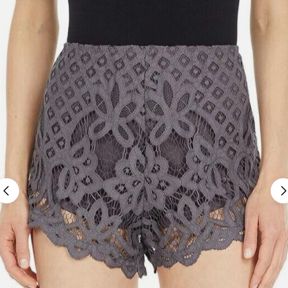 New Free People Crochet Lace High-Rise Shorts